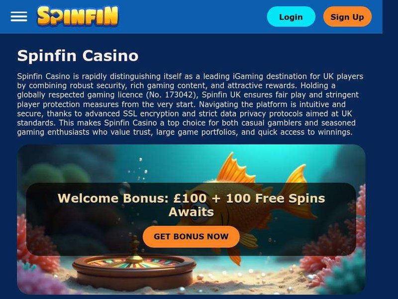 Experience the Thrills of Spinfin Casino Online in the UK Today in United Kingdom Experience the Thrills of Spinfin Casino Online in the UK Today in United Kingdom